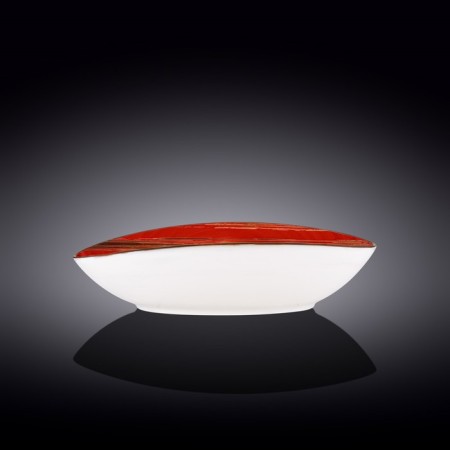 Oval dish Wilmax England Scratch, size 30x19.5x7 cm, red color-1