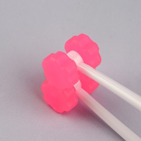 Face massage, 12 × 3.5 cm, 2 rollers, pink color-2