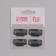 Clamping for hair extension, set - 4 pcs, 3.2 cm, black color