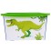 A box for toys, with a lid, “Dino. Tirex ", volume 30 l, blue color