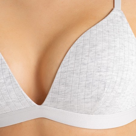 Women's bra, color gray melange, size 70V-2