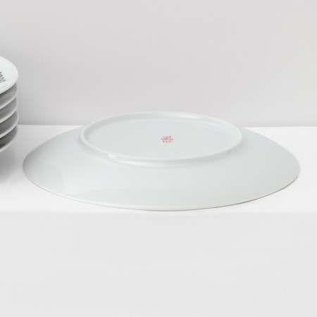 Set of porcelain “pizza”, 7 objects: 1 pc D = 30 cm, 6 pcs d = 20 cm, drawing mix-12