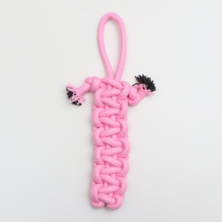 Cable toy "Lapte", up to 32 cm, 90 g, pink-1