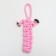 Cable toy "Lapte", up to 32 cm, 90 g, pink