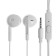 R-8 headphones, wired, inserts, microphone, 1 m, jack 3.5 mm, white