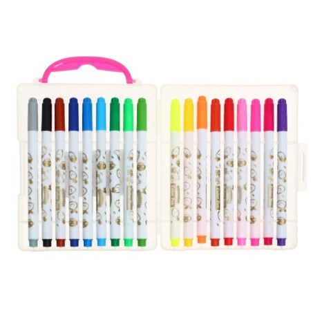 Flomasters of 18 colors "mouse", in a plastic penal pencil case, a ventilated cap-1