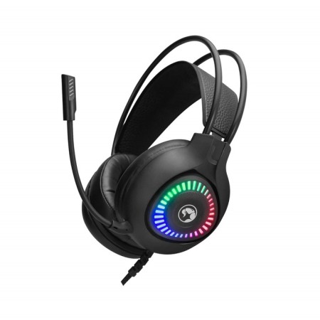 Marvo H8325 headphones, game, full -size, microphone, USB + 3.5 mm, 2 m, RGB, black-5