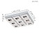 Fratelo lamp, 9x4W LED, 3000K, 3600LM, chromium color