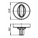 Switch handle Armadillo WC-Bolt BK6/URB AB-7, bronze color