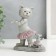 Souvenir Polystone "Cat and Mouse - Hawaiian Dancing" 11.5x5x10.5 cm