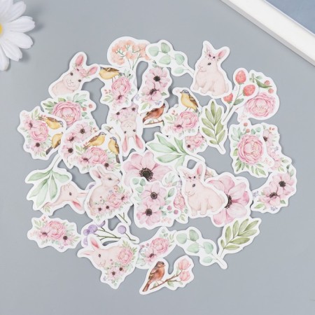 Stickers for creativity "Spring Forest" set of 46 pcs 4.4x4.4x1.1 cm
