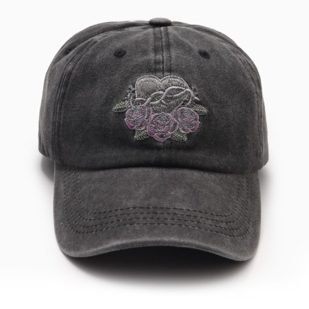 Women's cap "Heart" Minaku, col. Black, Rr. 58-3