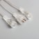 Garland “icicles” 2.5 × 0.3 m, IP65, transparent thread, 192 LED, yellow glow with a drain effect, 12 V effect