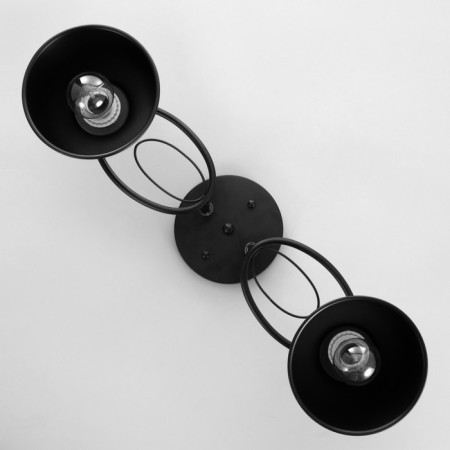 Chandelier "Edmas" 2he27 40w Black 58x15x22 cm Bayerlux-3