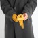 Gloves are female, dimensionless, without insulation, mustard color