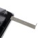 Metal hole punch 45 sheets, Attomex, with a ruler, black