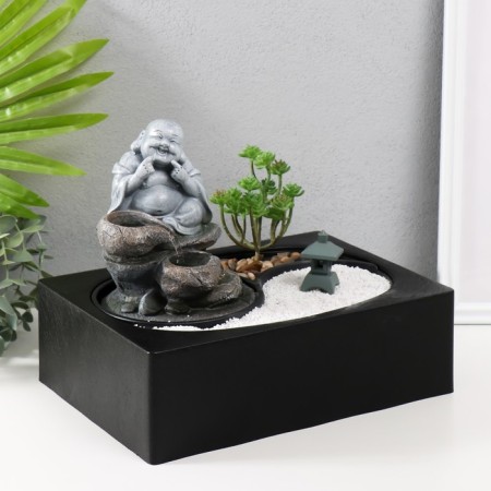 The desktop fountain from the network, backlight "Hothee on the Stones" 29x21x22 cm-2
