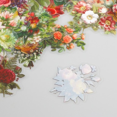 Stickers for creativity PLC PVC "Flowers for a gift" set 60 pcs 10x14 cm-3