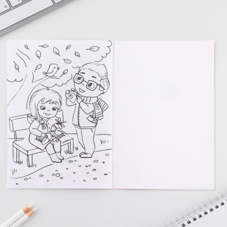Set: A5 Frush, 8 sheets and wax crayons "Happy Spring"-11