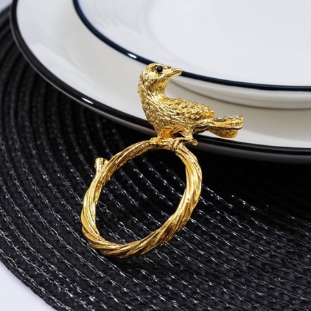 NATURE NATURE Ring Bird, 6 × 4.5 × 1.5 cm, gold color