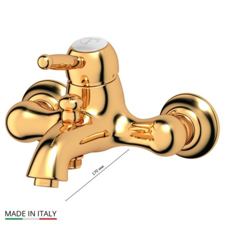 Ponsi bath mixer, gold
