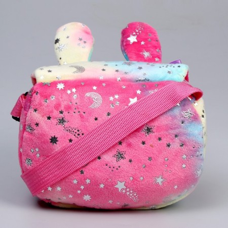 Children's plush "Bunny" bag, 15x13x3 cm-3