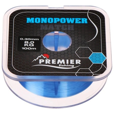 Premier Fishing Monopower Match, diameter 0.3 mm, test 8 kg, 100 m, blue