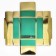 Folding box "Christmas tree", 21 x 15 x 7 cm, new year