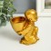 Souvenir Polystone candlestick for 1 candle "Little Buddha" 7.5x5x10 cm