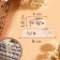 Tag with the "Hand Made" button, 8 × 1.8 cm, 10 pcs, matte/gold color