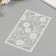 Stencil background plastic "Small flowers" 12x20 cm