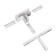 Connector T-shaped flum, white color