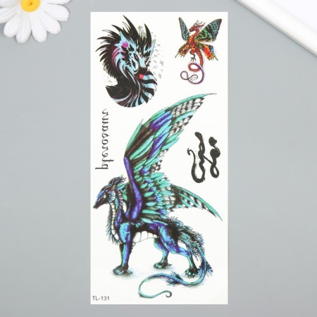 Tattoo on the body color "Dragons anime" 9x19 cm