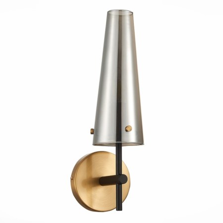 Sconces st. SL1209.301.01. Morave. 1x40 W, E14, 13x39 cm, bronze color, black