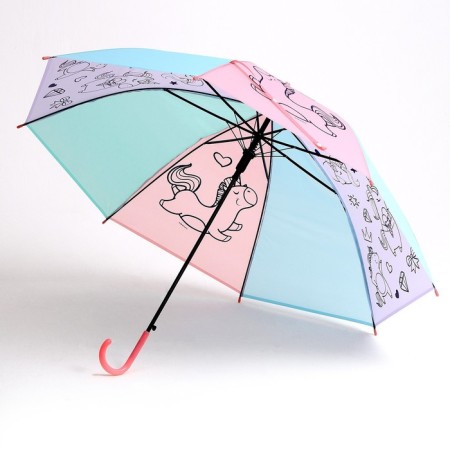 Children's umbrella "Fairy -tale unicorn", d = 90cm-6