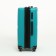 Middle suitcase 24 "on lightning, code lock, 4 wheels, turquoise color
