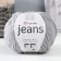 Yarn "jeans" 55% cotton, 45% acrylic 160m/50g (46 T. Sery)