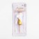 A candle for a cake on a “line” skewer, a number 1, 5.5 cm, white and gold