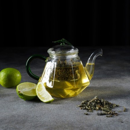 Hot kettle with Green Glass Situ, 600 ml-5