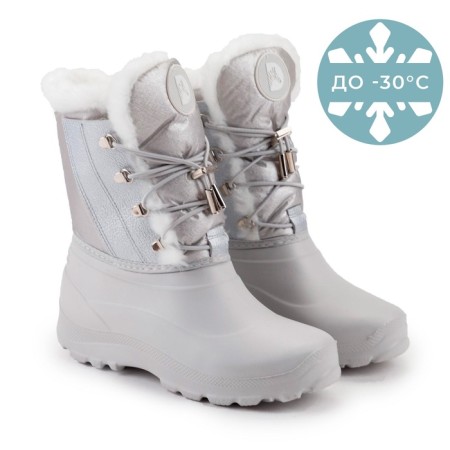 Winter snowbuses female, pearl color, size 39