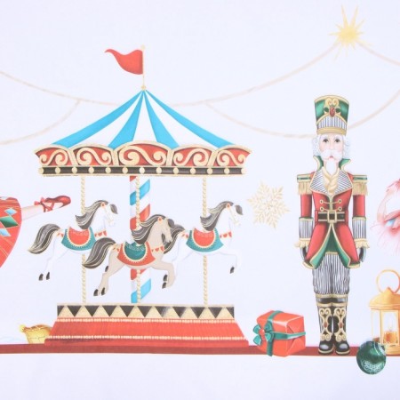 A set of curtains d/kitchen with grabbits "Nutcracker" 145x180cm-2 pcs., 100% p/e-4