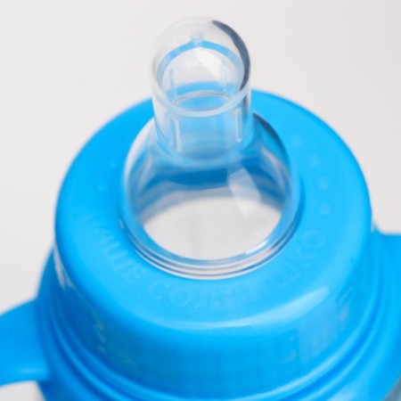 A bottle for feeding "Water for the baby", a classic throat, 250 ml., Cylinder, with handles-6