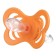 Nipple - orthodontic dummy, silicone, +6 months, with the holder Orange color