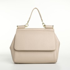 Women's bag on the magnet Textura, small size, dairy color