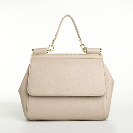 Women's bag on the magnet Textura, small size, dairy color