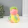 Piggy bank Ceramics "Colored snake with fluffy hairstyle" 10.5x13.9x12.3 cm