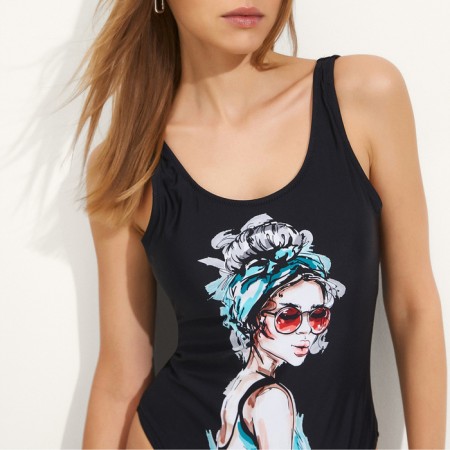 Swimsuit Women's Asset Minaku with print, size 42-1