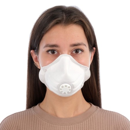 Half mask filtering molded with the source "Source" FFP1-8
