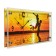 Carting clock, interior "lovers at sunset", silent, 20 x 50 cm