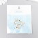 Decor for creativity metal, enamel "Skeleton of fish" white-pink 2x0.8 cm